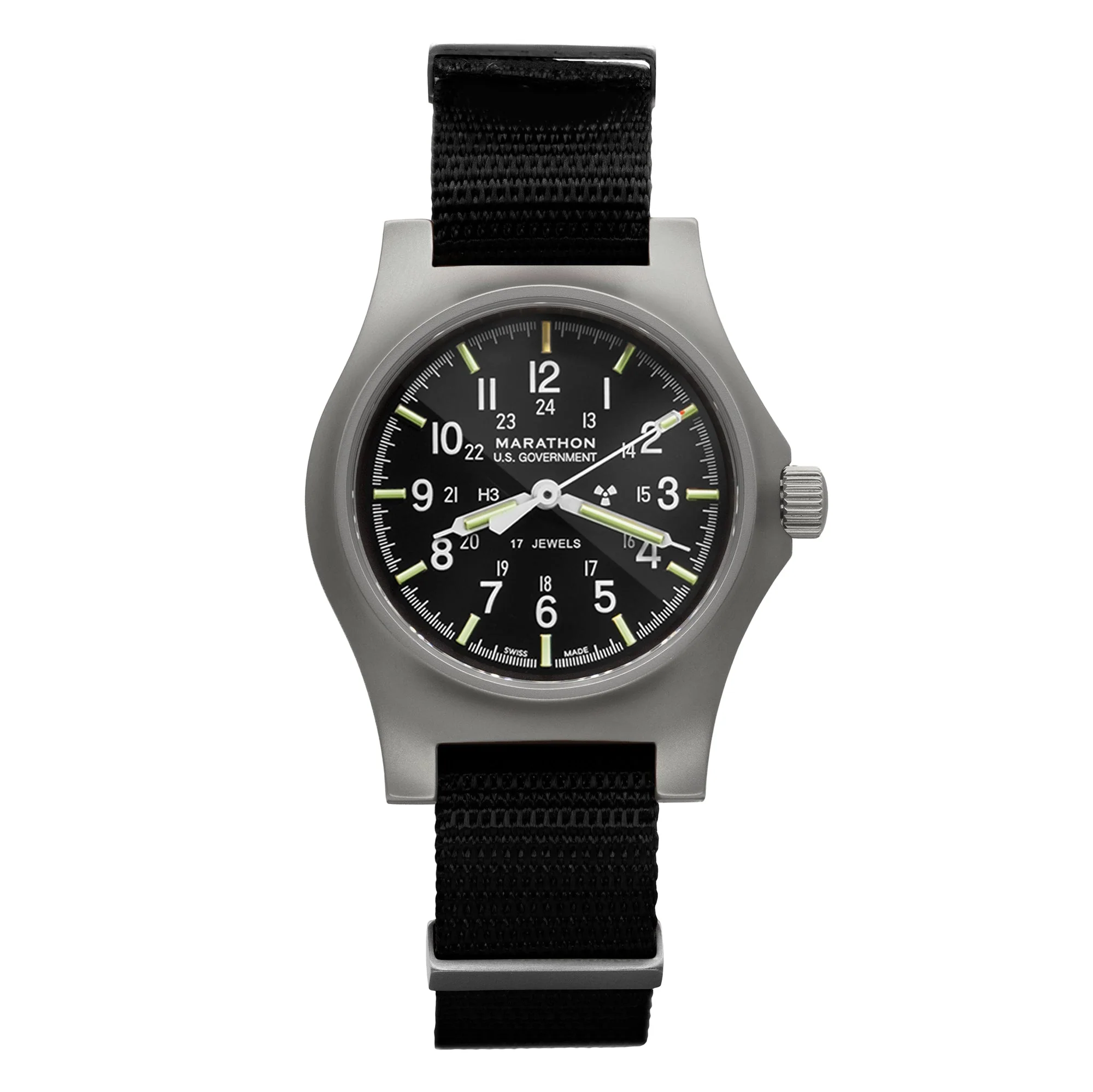 Marathon 36mm Officer's Mechanical (GPM) on Nylon DEFSTAN aresmaxima.com