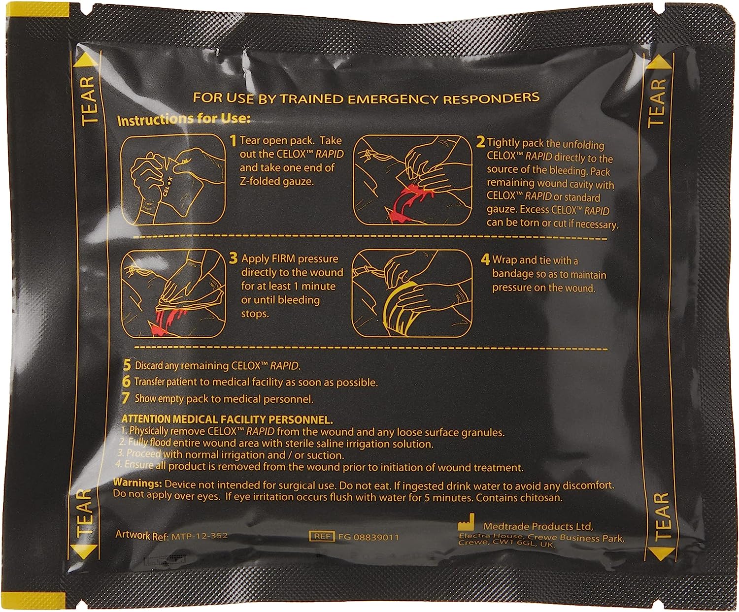 Celox Rapid 5’ Z-Fold Gauze aresmaxima.com