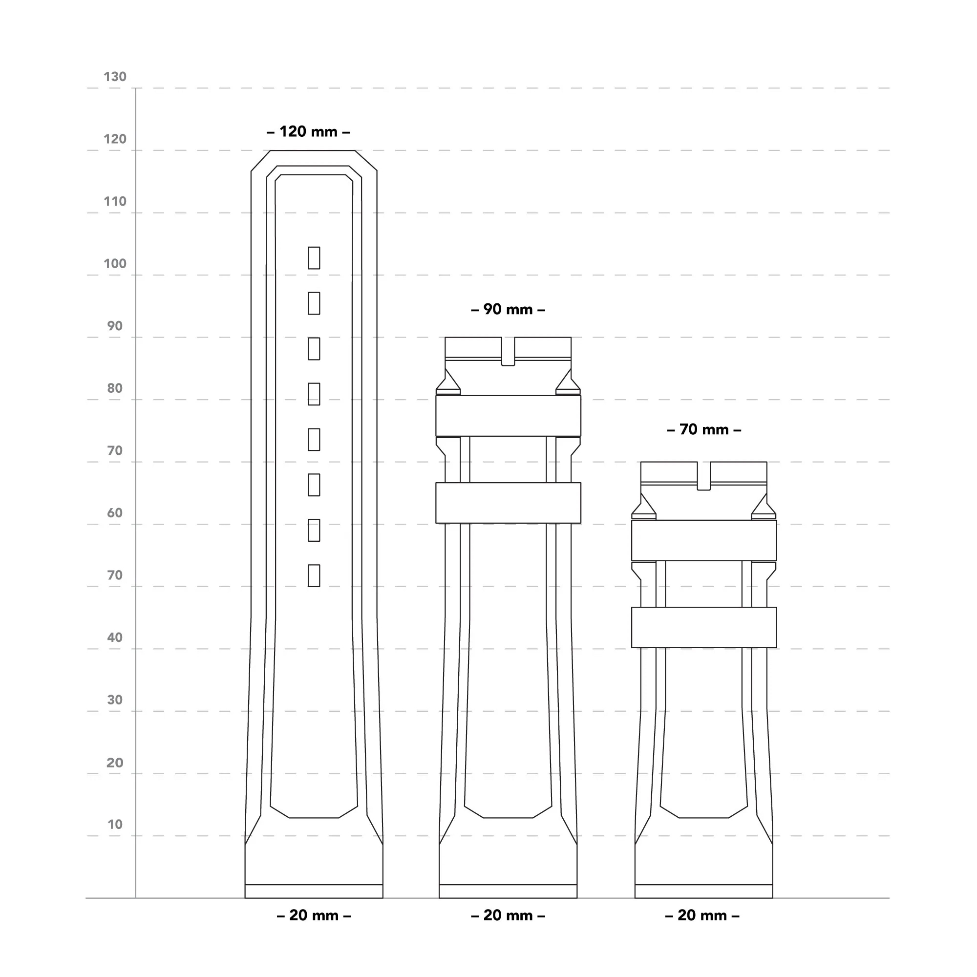 Marathon Black 20mm 3-Piece Rubber Strap Kit aresmaxima.com