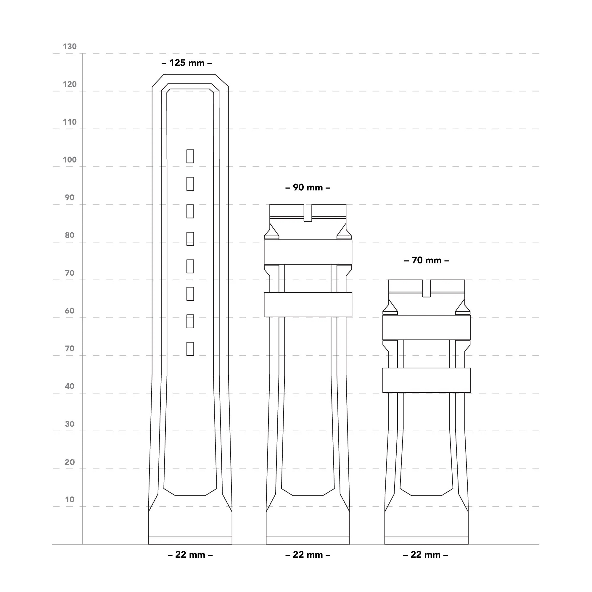 Marathon Black 22mm 3-Piece Rubber Strap Kit aresmaxima.com