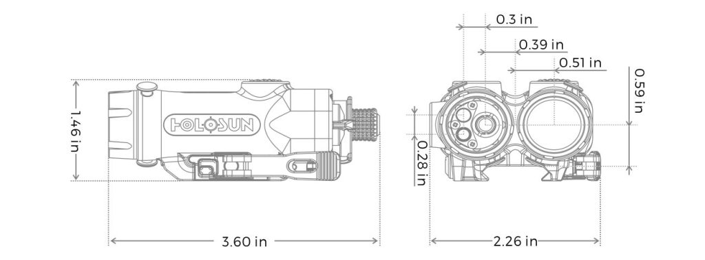 Holosun LE321G dimensions aresmaxima.com