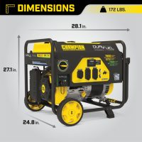 Champion 6250-Watt Dual Fuel Generator aresmaxima.com
