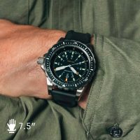 Marathon JSAR Quartz (46mm) bracelet caoutchouc noir aresmaxima.com