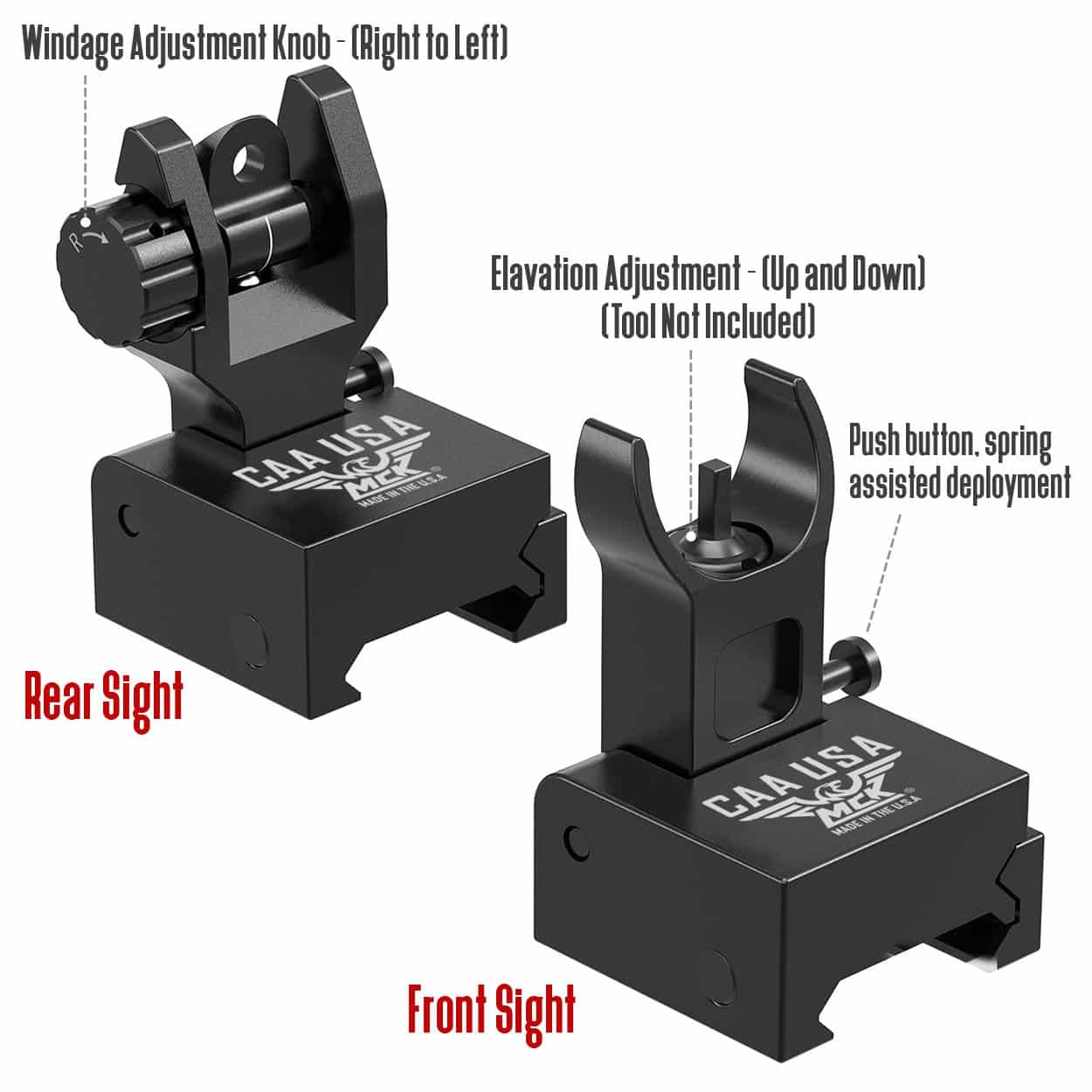 CAA USA flip up sights aresmaxima.com