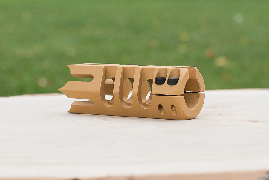 Hunter 1.25 Inch Spikes Shotgun Clamp-On Muzzle Brake aresmaxima.com