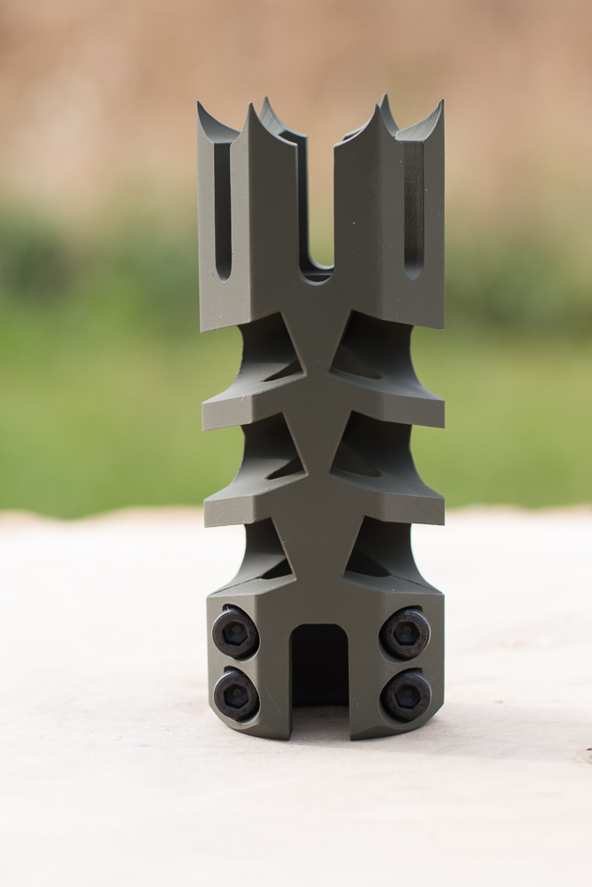 Hunter 1.25 Inch Spikes Shotgun Clamp-On Muzzle Brake aresmaxima.com