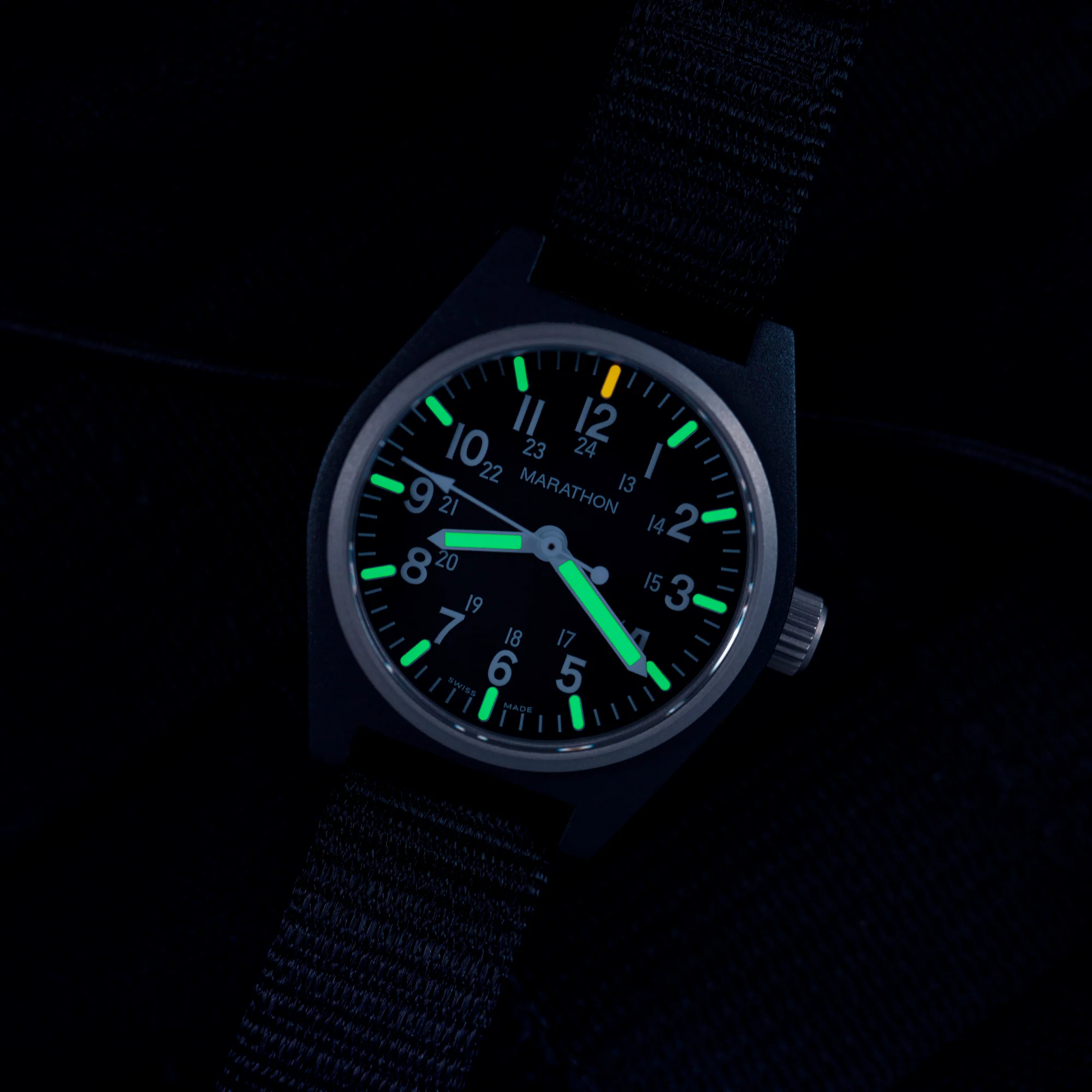 Marathon 34mm Black General Purpose Quartz with MaraGlo (GPQ) aresmaxima.com