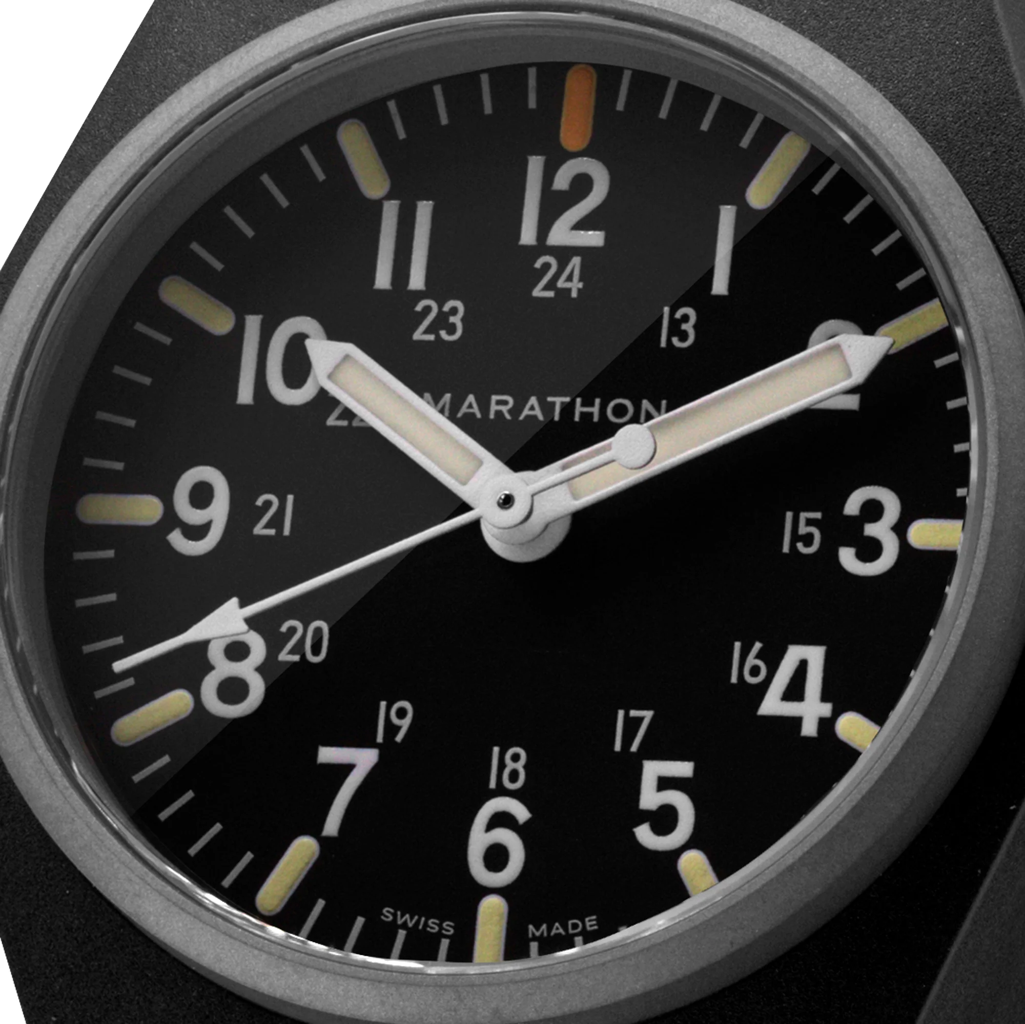 Marathon 34mm Black General Purpose Quartz with MaraGlo (GPQ) aresmaxima.com