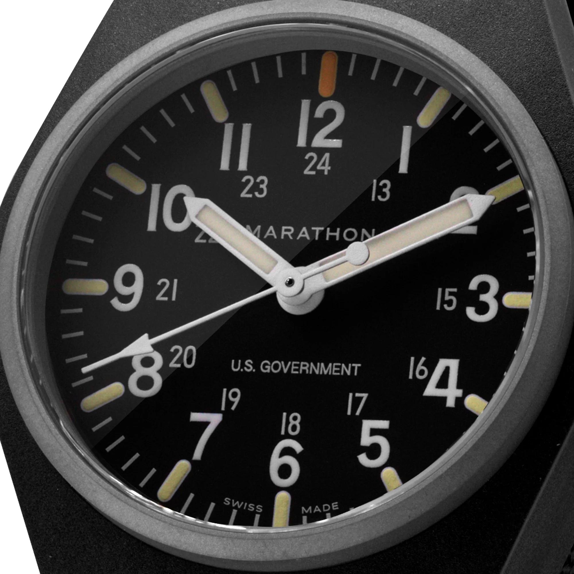 Marathon 34mm Black General Purpose Quartz with MaraGlo (GPQ) aresmaxima.com