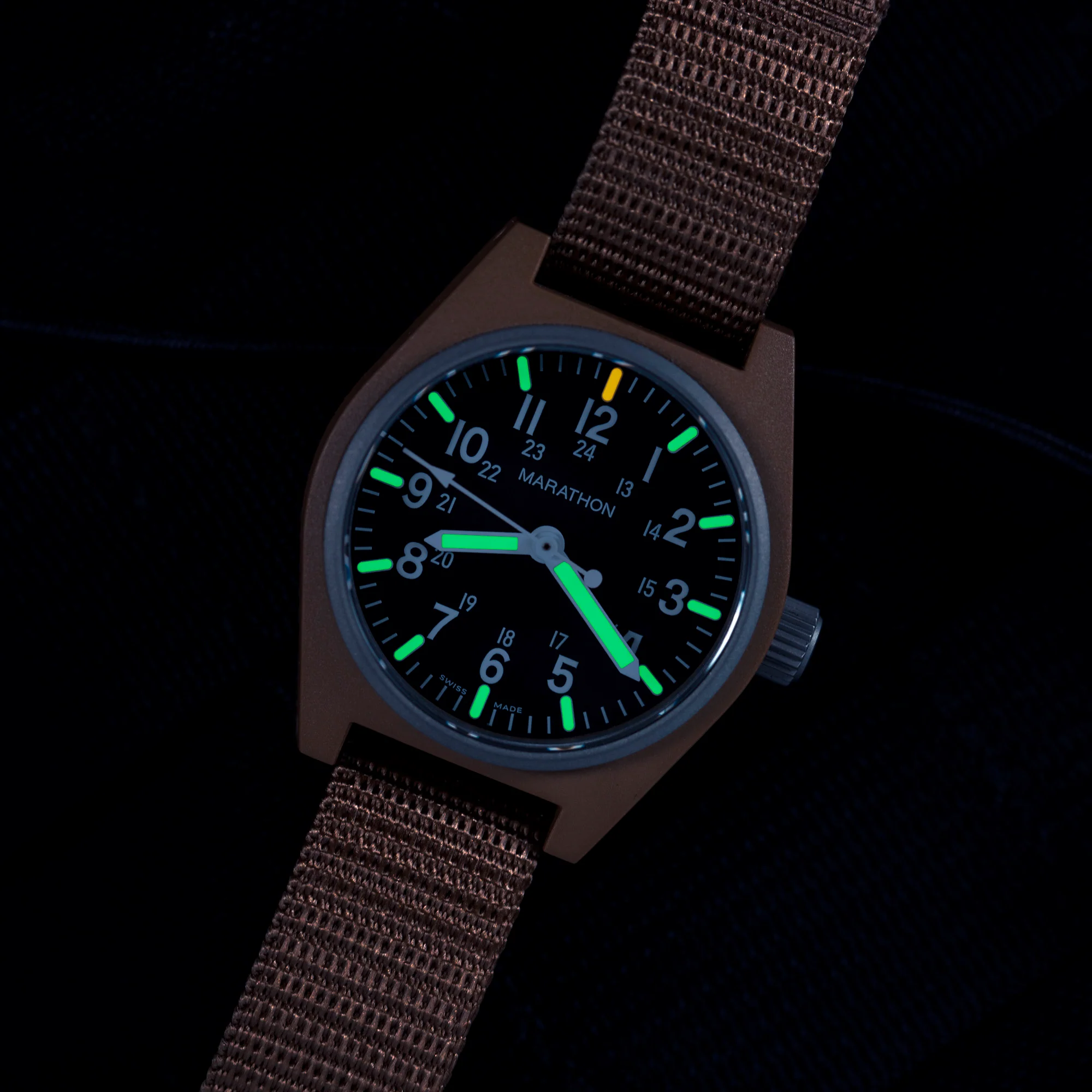 Marathon 34mm Desert Tan General Purpose Quartz with MaraGlo (GPQ) aresmaxima.com