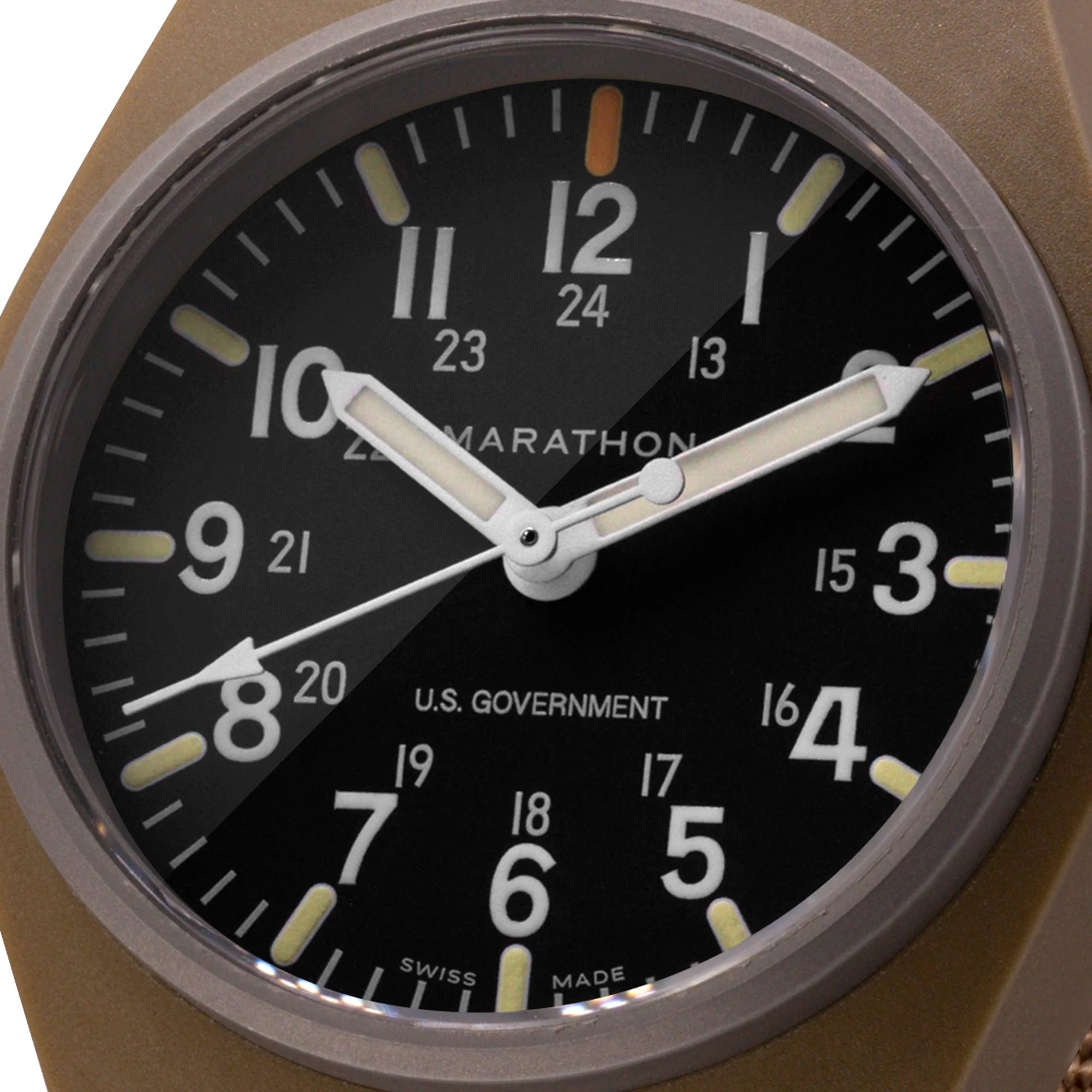Marathon 34mm Desert Tan General Purpose Quartz with MaraGlo (GPQ) aresmaxima.com