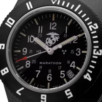 Marathon 41mm Official USMC Black Pilot's Navigator with Date aresmaxima.com