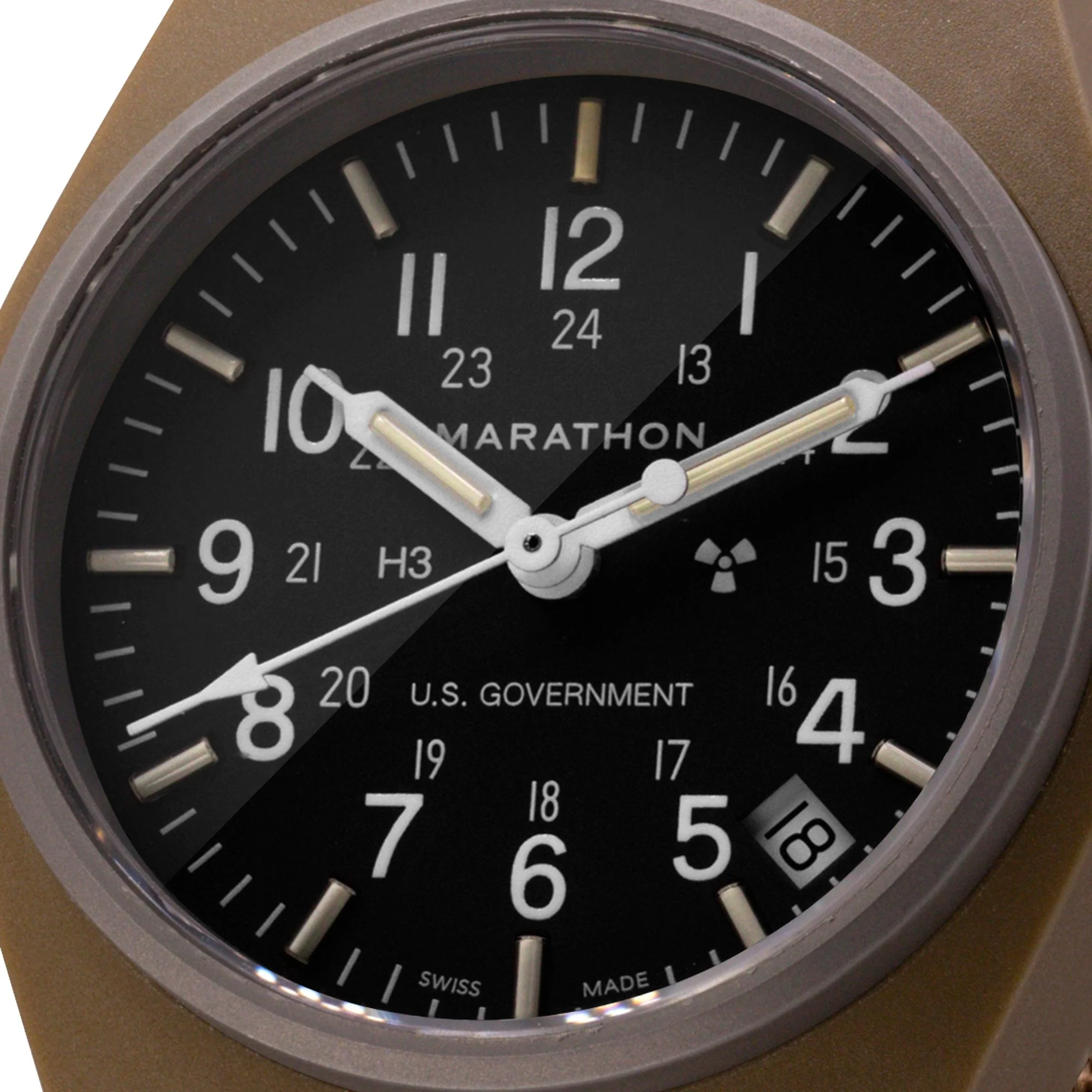Marathon 34mm Desert Tan General Purpose Quartz with Date (GPQ) aresmaxima.com