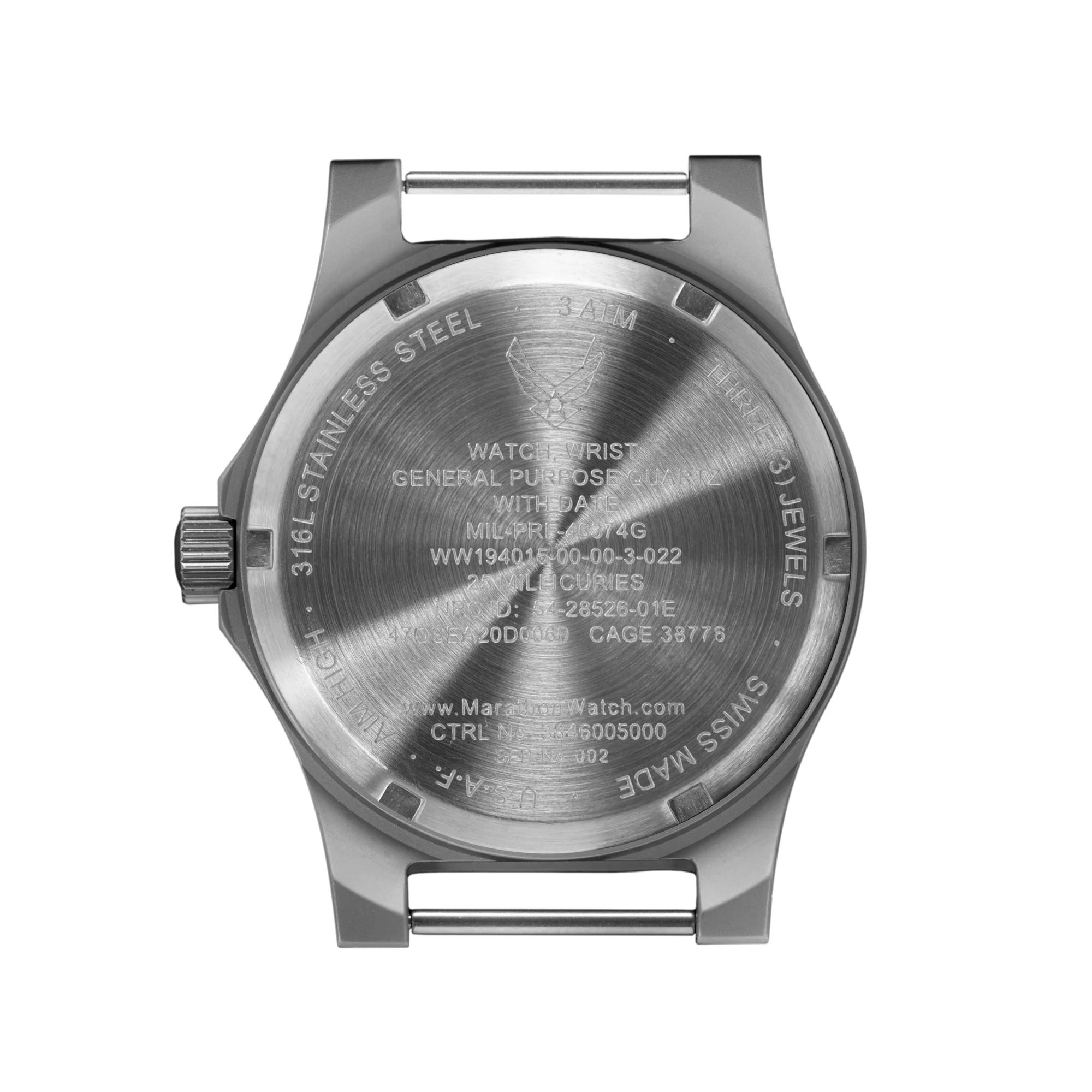 Marathon 36mm Official USAF™ Officer's Watch with Date (GPQ) aresmaxima.com