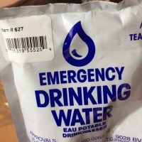 Ration d'eau d'urgence