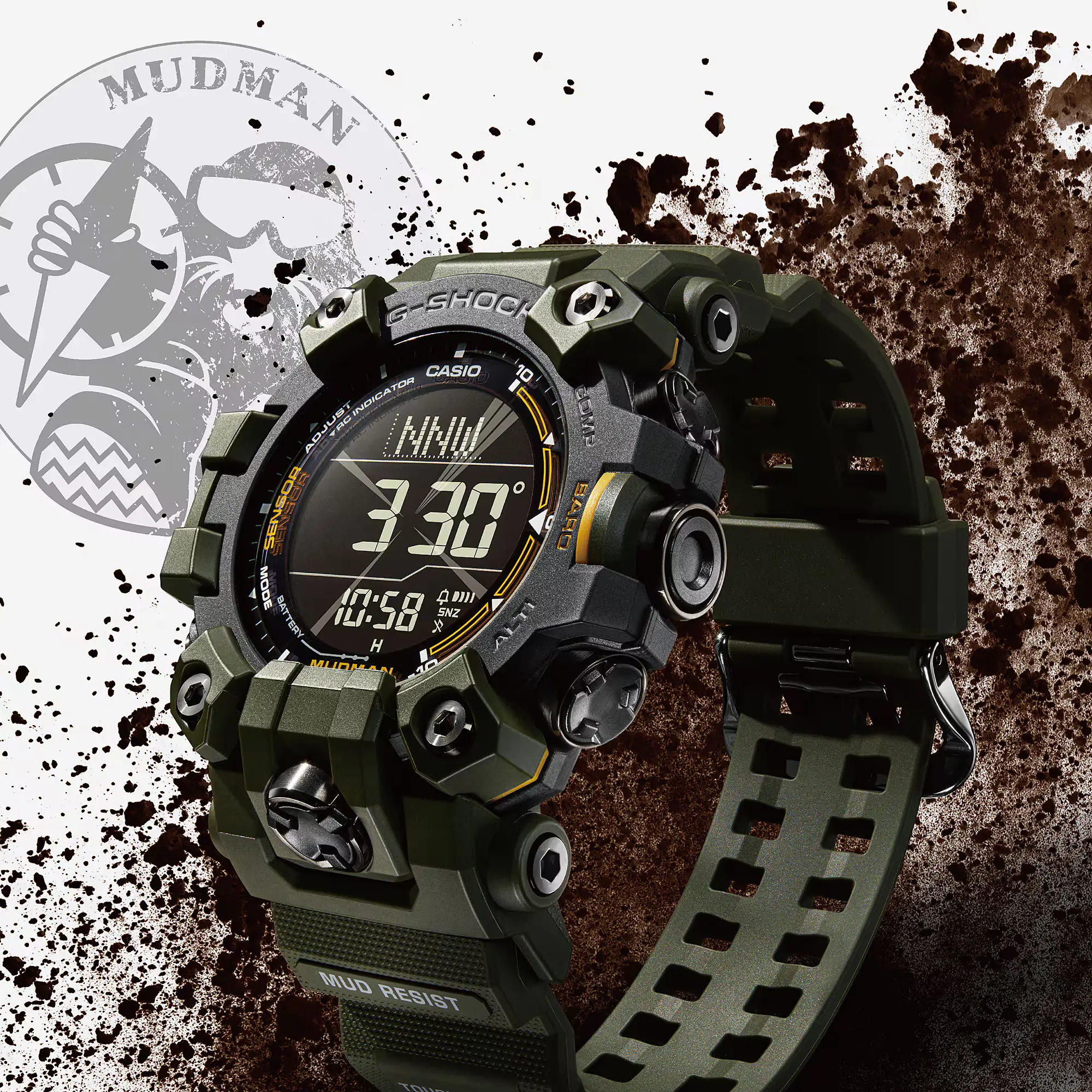 Casio G-SHOCK MASTER OF G - LAND MUDMAN GW-9500-3 aresmaxima.com