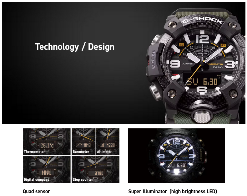 Casio G-SHOCK MASTER OF G-LAND MUDMASTER GG-B100-1A3 aresmaxima.com