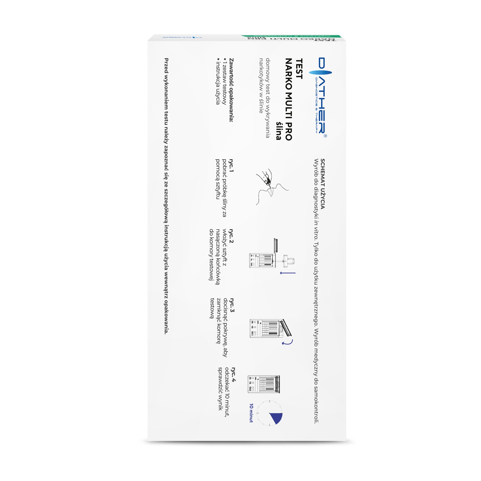 Test salivaire DIATHER NARKO MULTI Pro ślina - 8 substances aresmaxima.com