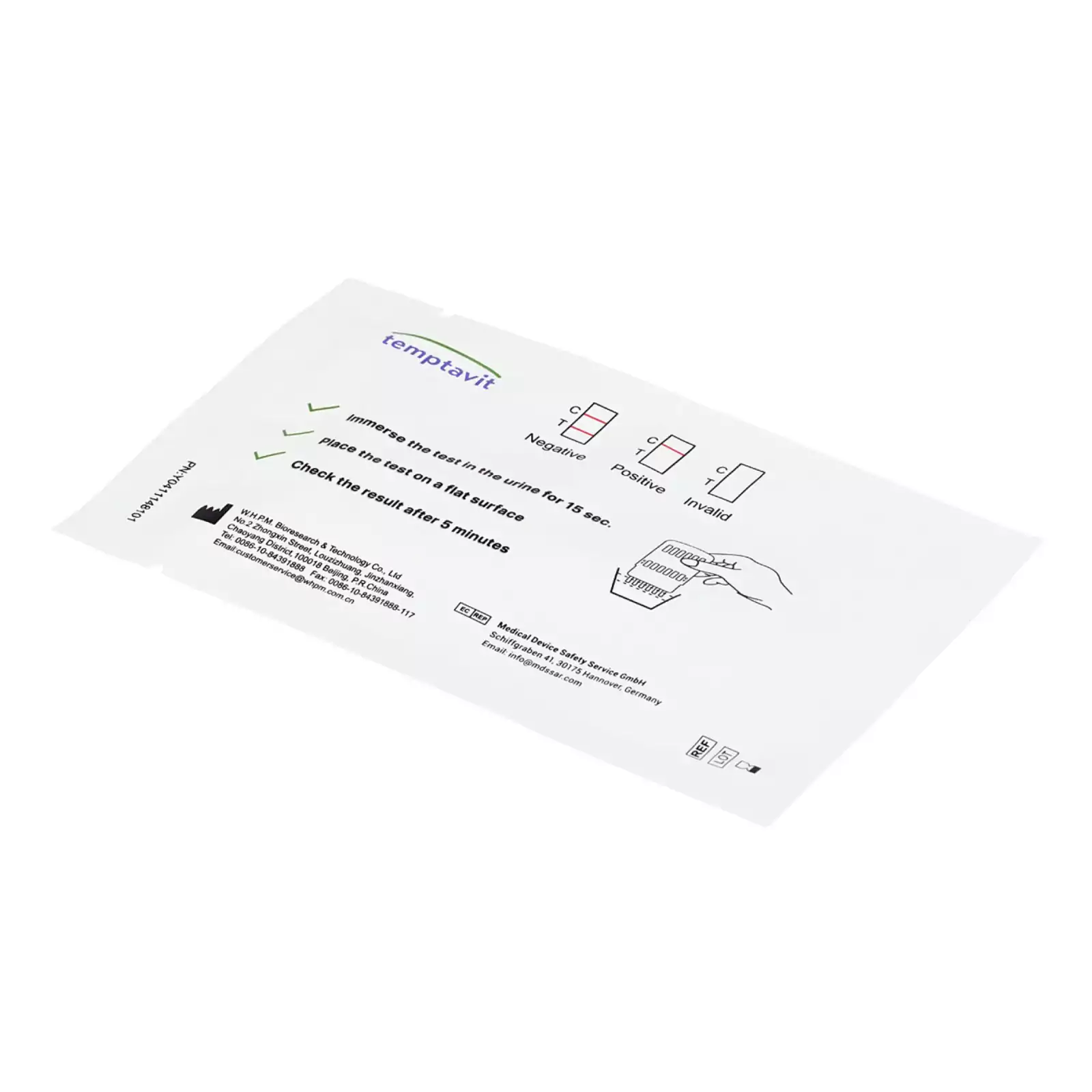 Test par bandelette TEMPTAVIT MultiTypes - 12 substances aresmaxima.com