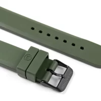 Bracelet anthracite MARATHON caoutchouc - 20mm (GREEN) aresmaxima.com