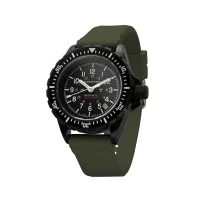 Bracelet anthracite MARATHON caoutchouc - 20mm (GREEN) aresmaxima.com