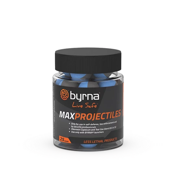 Munitions poivre/CS .68 BYRNA MAX (25 unitées) aresmaxima.com