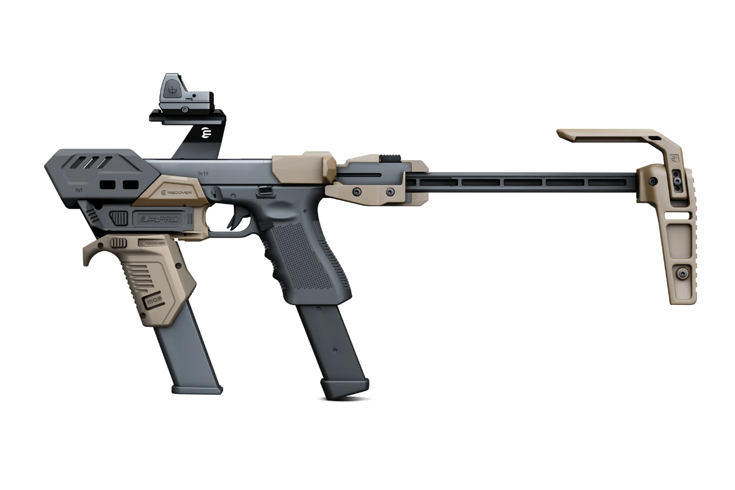 Recover Tactical S-PRO pour pistolets Glock aresmaxima.com