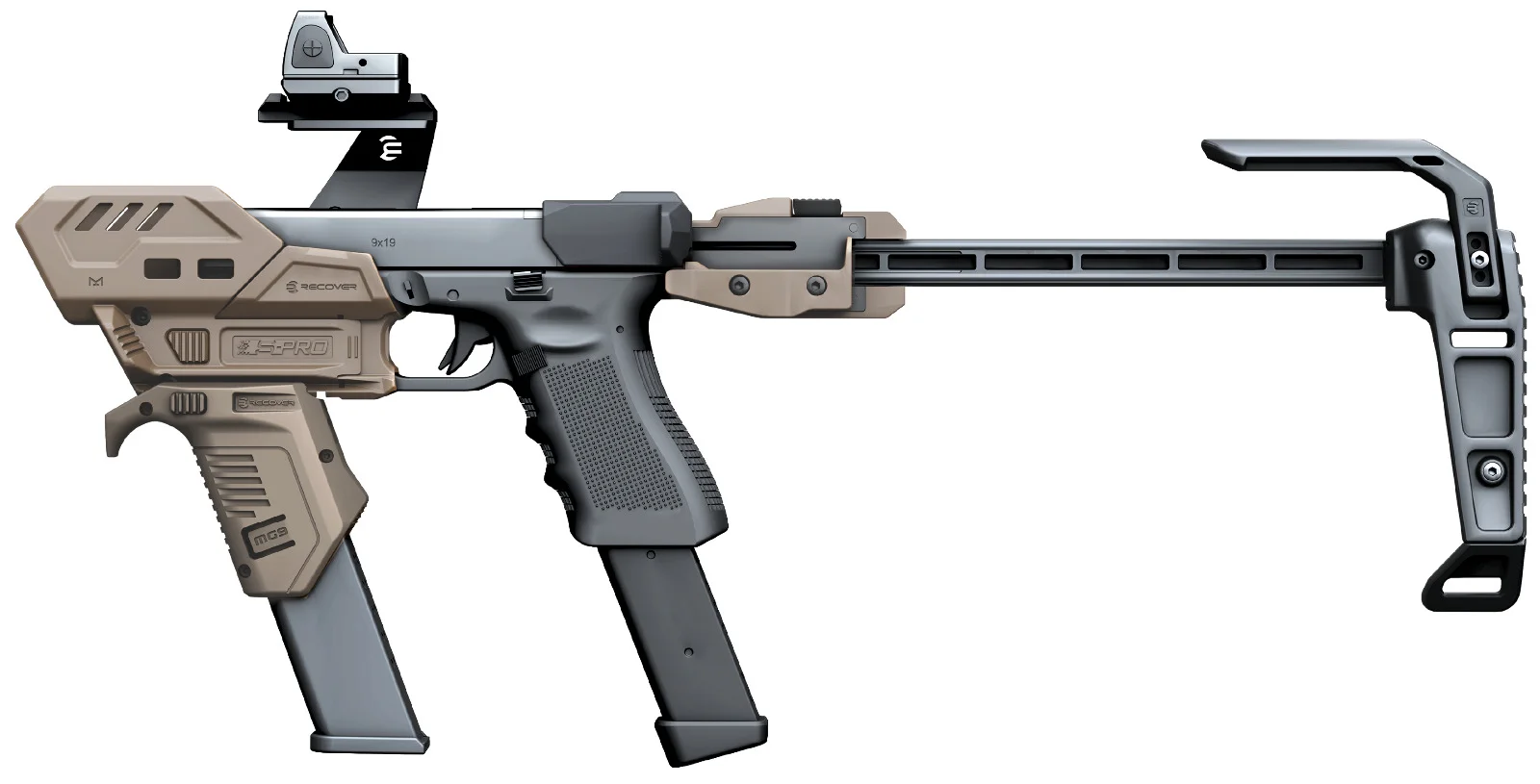 Recover Tactical S-PRO pour pistolets Glock aresmaxima.com